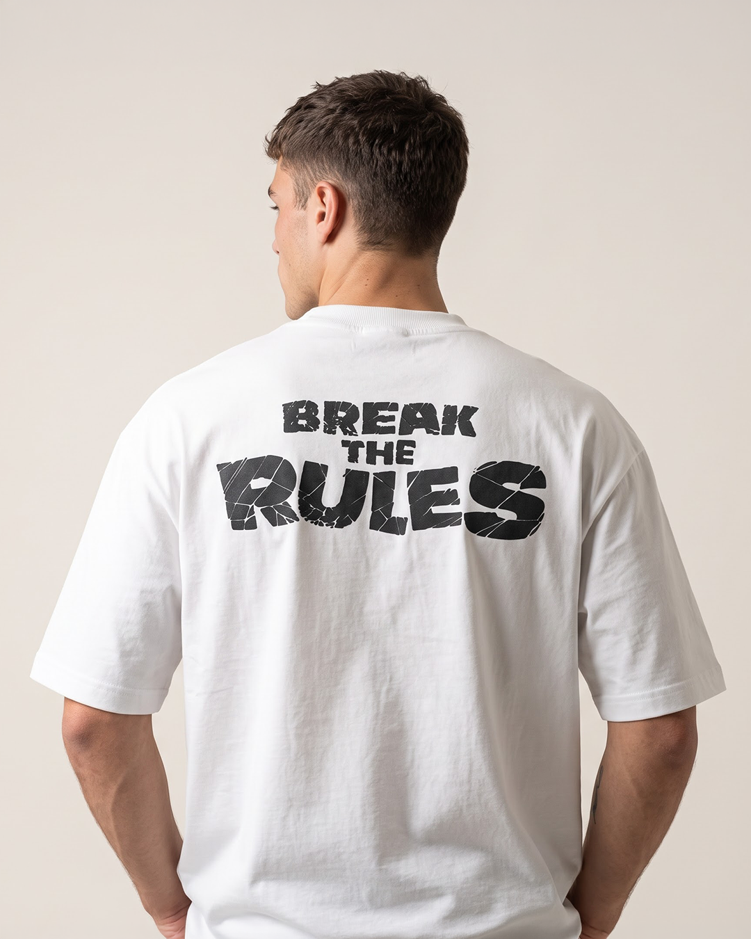 White Rulebreaker Tee-5